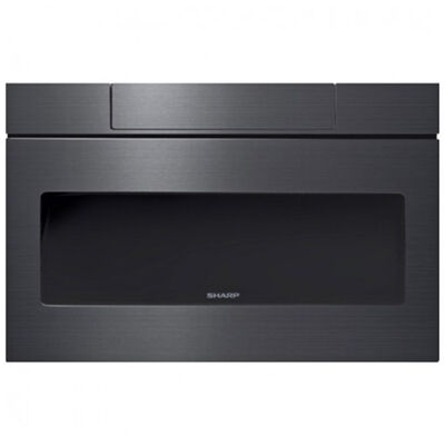 Sharp 24 in. 1.2 cu. ft. Microwave Drawer with 11 Power Levels & Sensor Cooking Controls - Black Stainless Steel | SMD2470AH