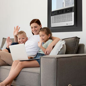 Friedrich Chill Premier Series 8,000 BTU Smart Window/Wall Air Conditioner with 3 Fan Speeds, Sleep Mode & Remote Control - White, , hires