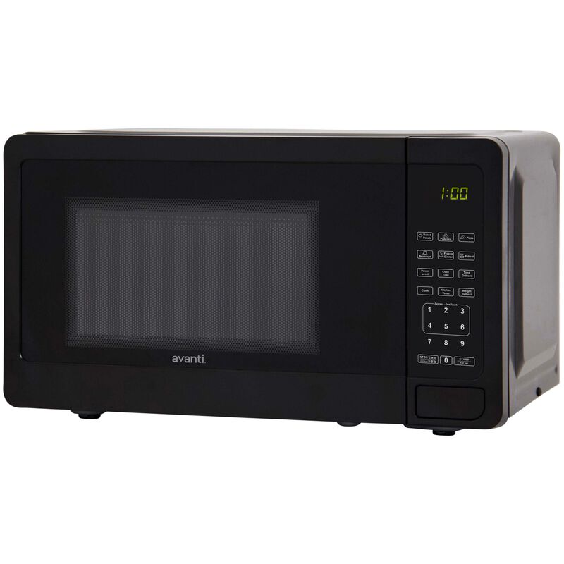 Avanti 18 in. 0.7 cu. ft. 700W Countertop Microwave - Black, Black, hires