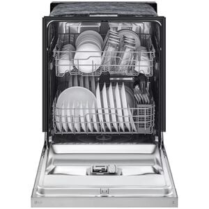 LG 24 in. Front Control Dishwasher with 52 dBa Sound Level, Dynamic Dry & Pocket - Stainless Steel Look, Stainless Steel Look, hires