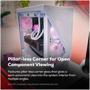 iBUYPOWER Slate Gaming Desktop with Intel Core Ultra 9 285, 24-Core CPU, NVIDIA GeForce RTX 5070, 12GB VRAM GPU, 32 GB RAM, 2 TB SSD & Windows 11 Home - White, , hires