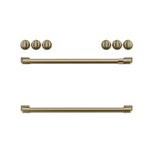 Cafe Range Handle Kit - Brushed Brass, , hires