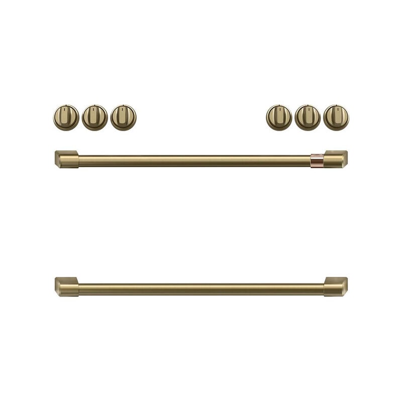 Cafe Range Handle Kit - Brushed Brass, , hires