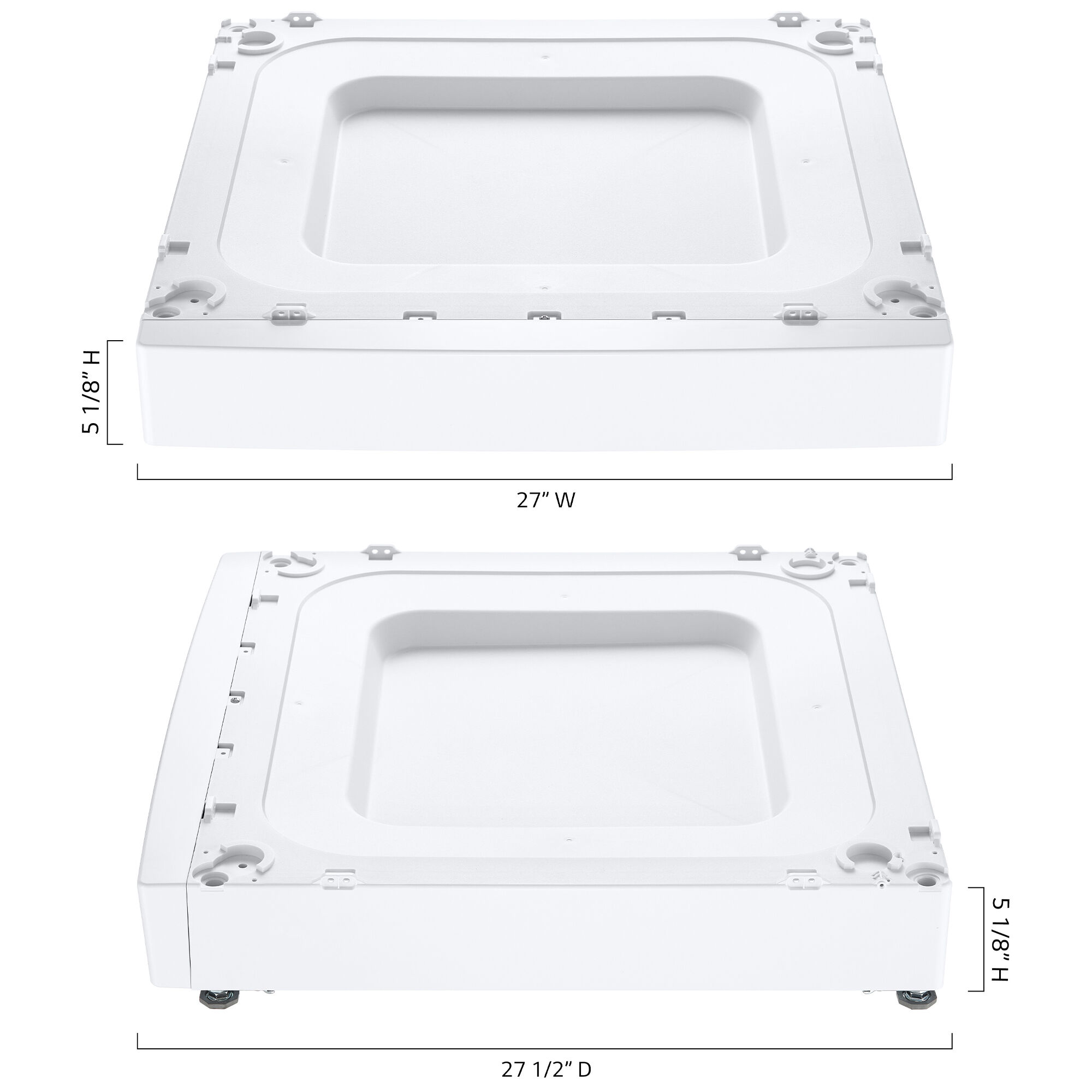 LG ADA Compliant Laundry Pedestal Riser for Washer - White | P.C.