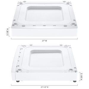 LG ADA Compliant Laundry Pedestal Riser for Washer - White, White, hires