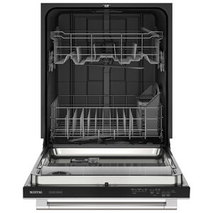 Maytag 24 in. Built-In Dishwasher with Top Control, 51 dBA Sound Level, 14 Place Settings, 5 Wash Cycles & Sanitize Cycle - Fingerprint Resistant Stainless Steel, , hires