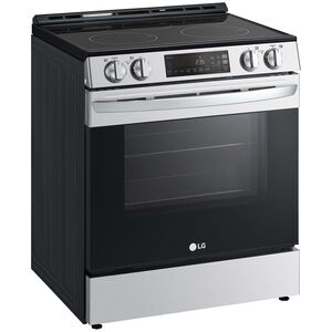 LG 30 in. 6.3 cu. ft. Smart Slide-In Electric Range with Radiant Burners - PrintProof Stainless Steel, , hires