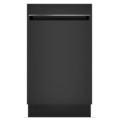 GE Profile 18 in. Built-In Dishwasher with Top Control, 47 dBA Sound Level, 8 Place Settings, 3 Wash Cycles & Sanitize Cycle - Black | PDT145SGLBB