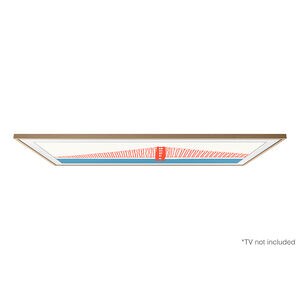 Samsung Frame 85" Customizable Bezel Compatible with Samsung 2021-2024 The Frame TVs - Modern Teak, , hires