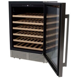 Avanti Designer Series 23 in. Undercounter Wine Cooler with Wood Racks, Single Temperature Zone & 51 Bottle Capacity - Stainless Steel, , hires