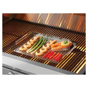 MR. BAR-B-Q 18" x 12" Grill Topper - Stainless Steel, , hires