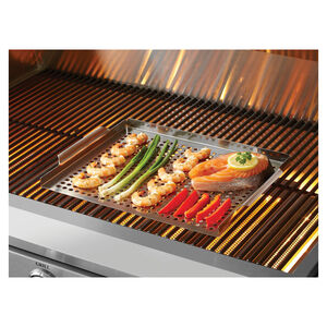 MR. BAR-B-Q 18" x 12" Grill Topper - Stainless Steel, , hires