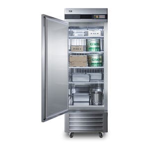 Summit Commercial 28 in. 23.0 cu. ft. Frost Free Upright Freezer with Adjustable Shelves - Stainless Steel, , hires