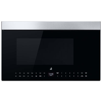 JennAir 30 in. 1.1 cu. ft. Over-the-Range Smart Microwave with 10 Power Levels, 400 CFM & Sensor Cooking Controls - Floating Glass Black | JMHF730RBL