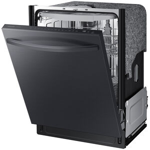 Samsung 24 in. Top Control Smart Dishwasher with 46 dBa Sound Level & 3rd-Rack - Matte Black Steel, , hires