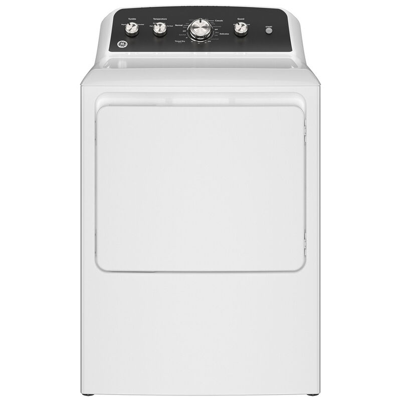GE 27 in. 7.2 cu. ft. Electric Dryer with Up To 120 ft. Venting & Extended Tumble - White, , hires