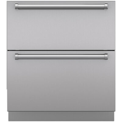 Sub-Zero Designer Series 30 in. 5 cu. ft. Smart Double Refrigerator & Freezer Drawer - Custom Panel Ready | ID30C