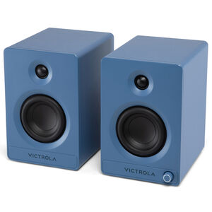 Victrola Tempo Bluetooth Bookshelf Speakers - Blue, , hires