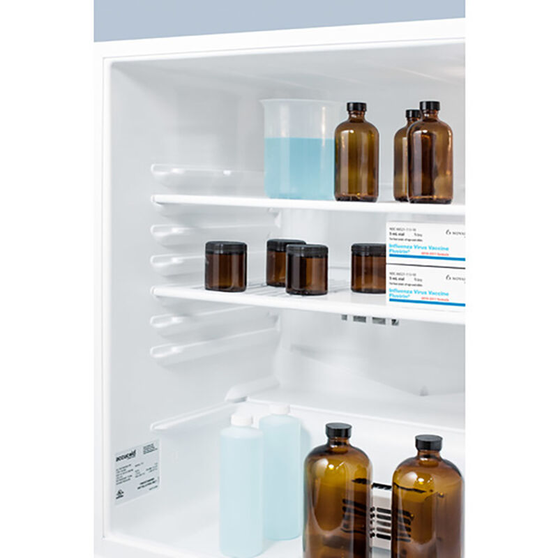 Summit AccuCold MED2 Series 24 in. 5.5 cu. ft. Undercounter Refrigerator - White, , hires