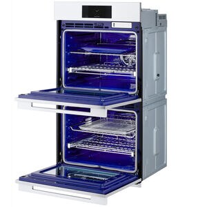 Signature Kitchen Suite Transitional 30 in. 9.4 cu. ft. Smart Top Control SteamElectric Double Wall Oven with True European Convection - Stainless Steel, , hires