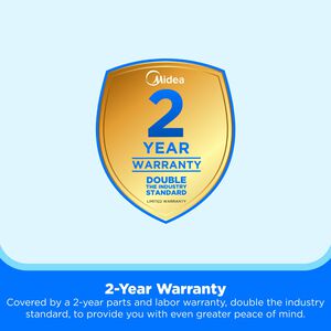 Midea 36 in. 26.5 cu. ft. Smart Counter Depth French Door Refrigerator with Internal Water Autofill Pitcher - Stainless Steel, , hires