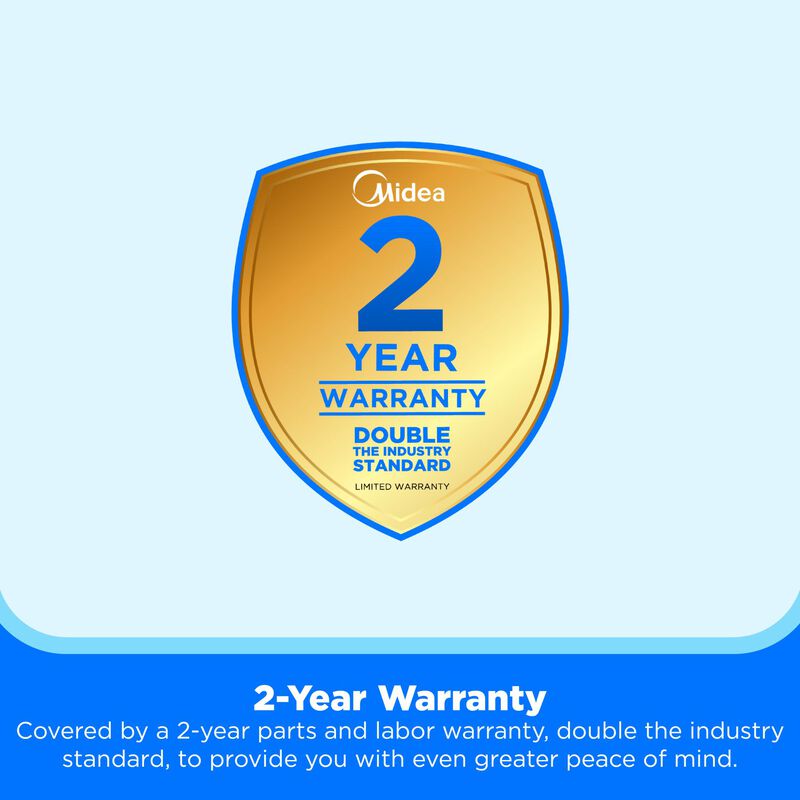 Midea 36 in. 26.5 cu. ft. Smart Counter Depth French Door Refrigerator with Internal Water Autofill Pitcher - Stainless Steel, , hires