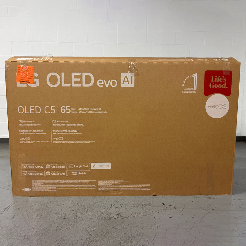 LG - 65" Class C5 Series OLED evo 4K UHD Smart webOS TV (Open Box Excellent Condition), , hires