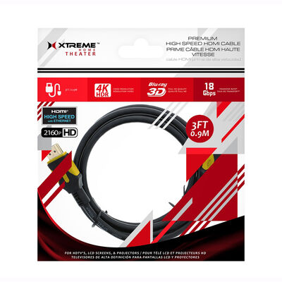 Xtreme High Speed 3 FT. HDMI Cable | XHV1-1023-BL