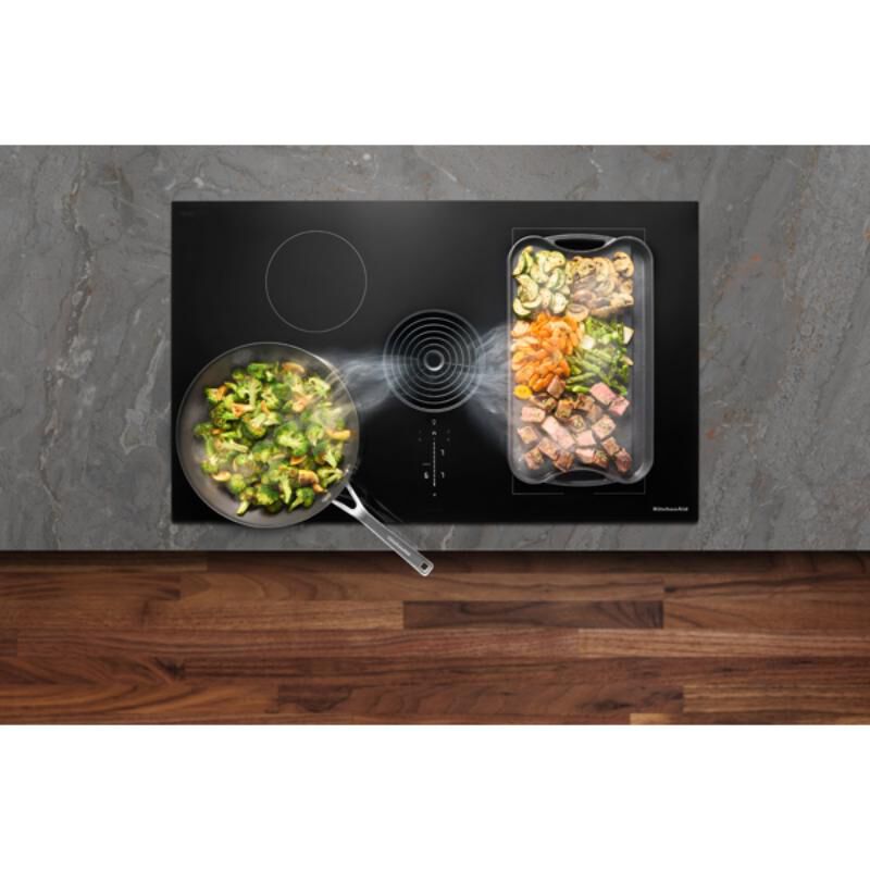 KitchenAid 36 in. 4-Burner Induction Cooktop with Bridge XL Even
