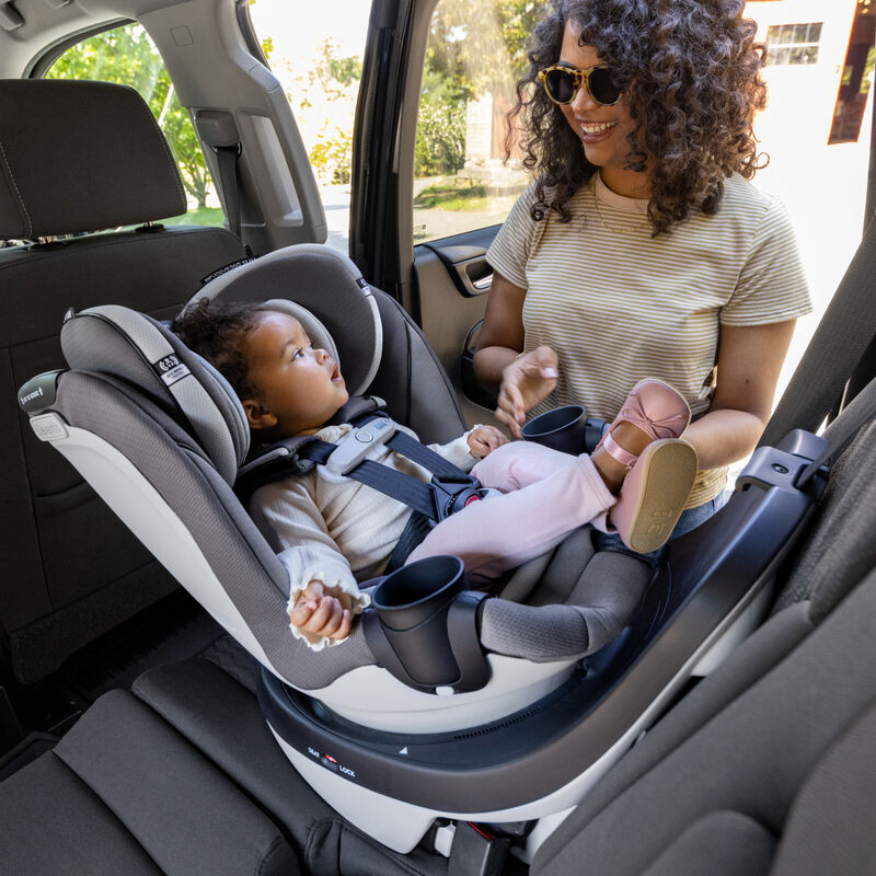 Evenflo Gold Revolve360 Slim 2-in-1 Rotational Car Seat with SensorSafe - Pearl Gray, Pearl Gray, hires