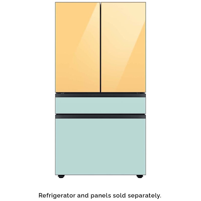 Samsung BESPOKE 4-Door French Door Middle Panel for Refrigerators - Morning Blue Glass, , hires