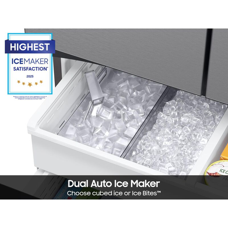 Samsung Bespoke 36 in. 30.1 cu. ft. Smart French Door Refrigerator with Internal Water Dispenser - Stainless Steel, Stainless Steel, hires