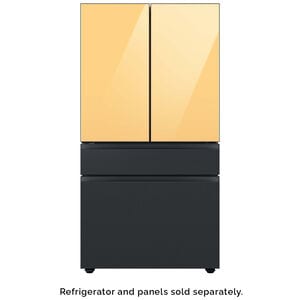 Samsung BESPOKE 4-Door French Door Bottom Panel for Refrigerators - Matte Black Steel, , hires