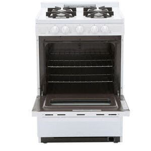 Premier 24 in. 2.9 cu. ft. Gas Range with 4 Sealed Burners - White, , hires