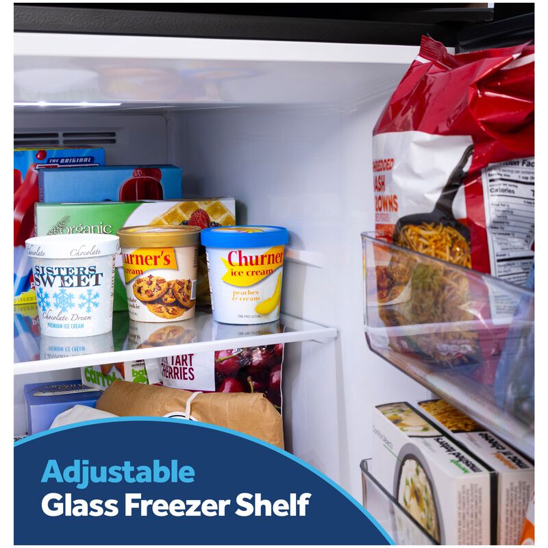 GE 30 in. 21.0 cu. ft. Garage-Ready Top Freezer Refrigerator - Fingerprint Resistant Stainless, Fingerprint Resistant Stainless, hires