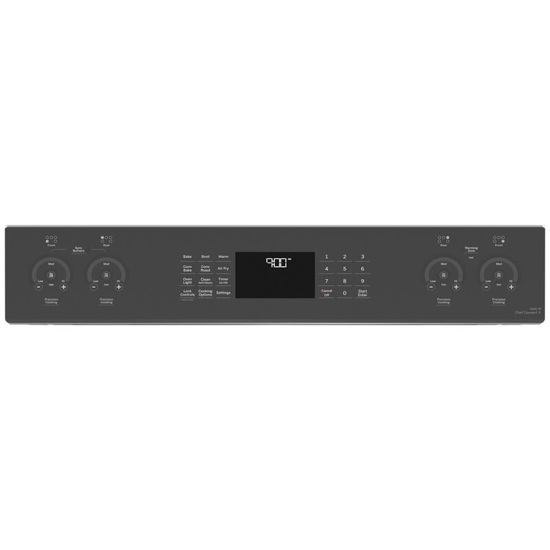 GE Profile 30 in. 5.3 cu. ft. Smart Air Fry True European Convection Slide-In Electric Range with 5 Induction Burners - Stainless Steel, Stainless Steel, hires