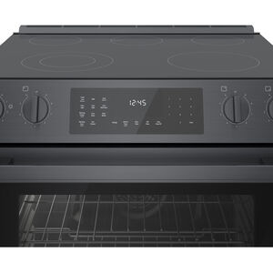 Bosch 800 Series 30 in. 4.6 cu. ft. Convection Oven Slide-In Electric Range with 5 Smoothtop Burners - Black Stainless Steel, , hires