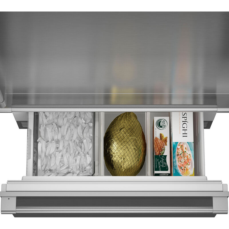 Monogram 36 in. 20.1 cu. ft. Built-In Smart Counter Depth Bottom Freezer Refrigerator with Ice Maker - Custom Panel Ready, , hires