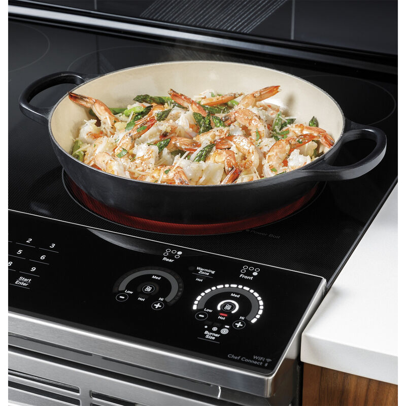 30 in. 5.3 cu. ft. Slide-In Electric Range in Stainless Steel with Self  Clean
