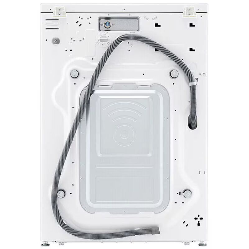 LG 27 in. 5.0 cu. ft. Smart Stackable Front Load Washer with TurboWash 360, Sanitize & Steam Wash Cycle - White, White, hires