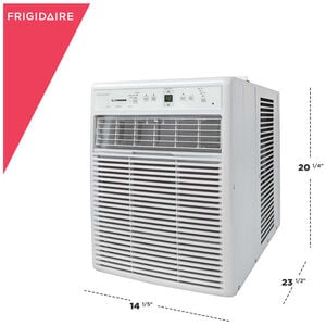 Frigidaire 10,000 BTU 115V Slider/Casement Window Air Conditioner with 3 Fan Speeds, Sleep Mode & Remote Control - White, , hires