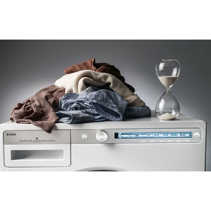 Asko Classic Series 23 in. 2.1 cu. ft. Stackable Front Load Washer with Sanitize & Steam Cycle - White, , hires