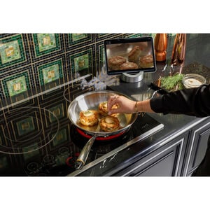 Cafe 30 in. 5-Burner Smart Electric Cooktop with Simmer Burner & Power Burner - Stainless Steel, , hires