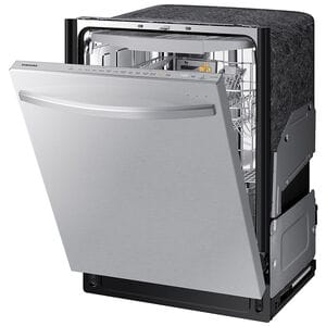 Samsung 24 in. Top Control Smart Dishwasher with 42 dBa Sound Level, 3rd-Rack & Ventilation Drying System - Fingerprint Resistant Stainless, Fingerprint Resistant Stainless, hires