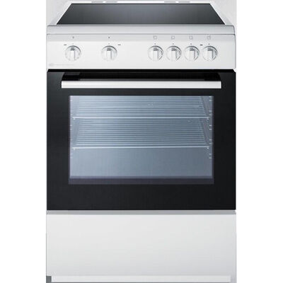 Frigidaire 24 in. 1.9 cu. ft. Convection Oven Freestanding Electric Range  with 4 Smoothtop Burners - Stainless Steel