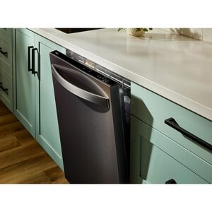 Whirlpool 24 in. Top Control Dishwasher with 47 dBA Sound Level, 3rd Rack & Auto Open Air Dry - Fingerprint Resistant Black Stainless, , hires