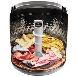 Whirlpool 27 in. 5.3 cu. ft. Smart Top Load Washer with 2-in-1 Removable Agitator & Sanitize with Oxi - White, White, hires