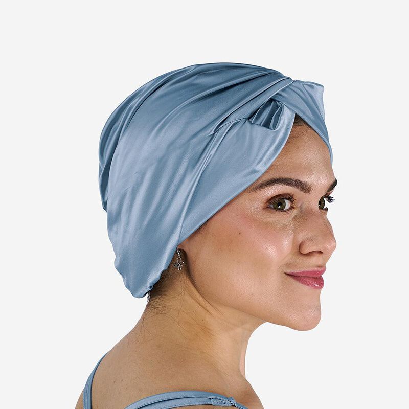 BEDGEAR Hyper-Silk Turban - Misty Blue, , hires