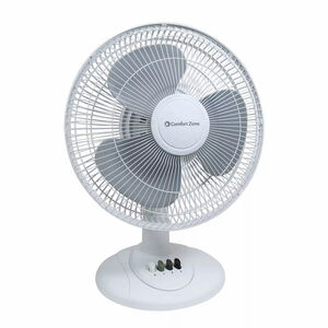Comfort Zone Three Speed Oscillating Table Fan, , hires