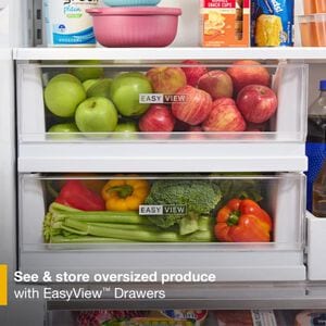 Whirlpool 36 in. 23.4 cu. ft. Smart Counter Depth French Door Refrigerator with Ice & Water Dispenser - Fingerprint Resistant Stainless Steel, , hires